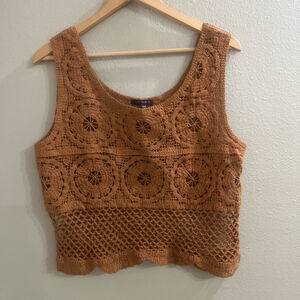 Skies are Blue Women’s XL crochet tank top